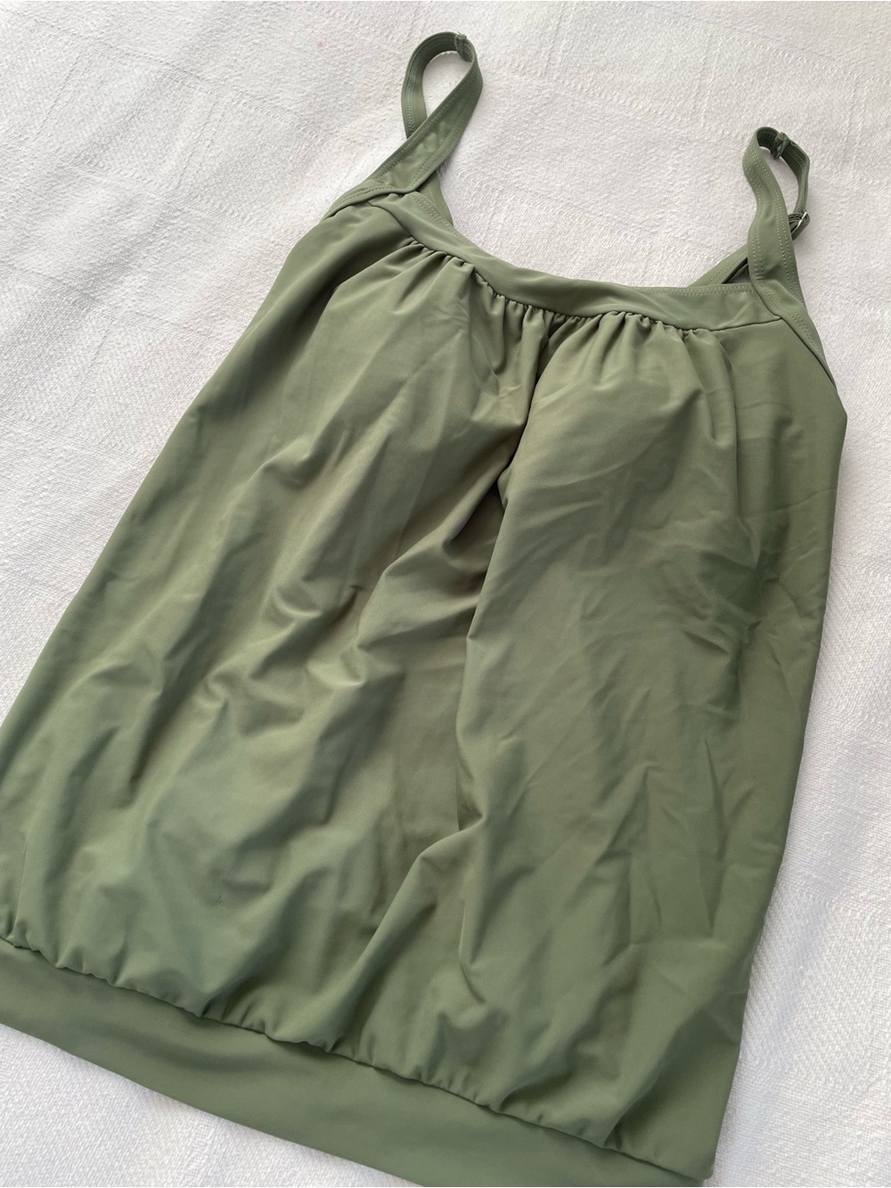 Summer Mae Women's Green Tankini Swim Top